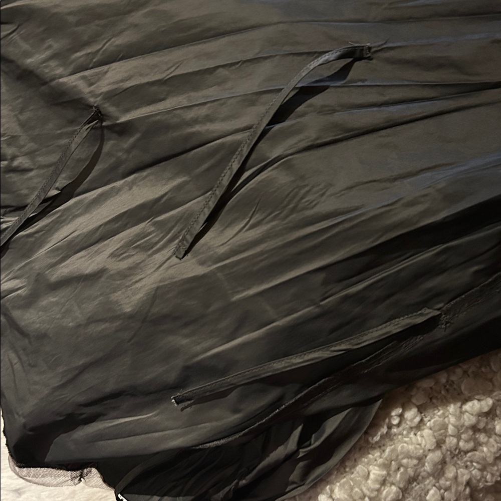 LILITH French Design Versatile Taffeta Midi A-Line Skirt, S-M, Gray - Picture 13 of 13